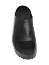 Leather Chunky Clog Sandal