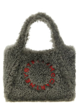 Stella Logo faux-shearling tote bag