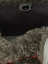 Stella Logo faux-shearling tote bag