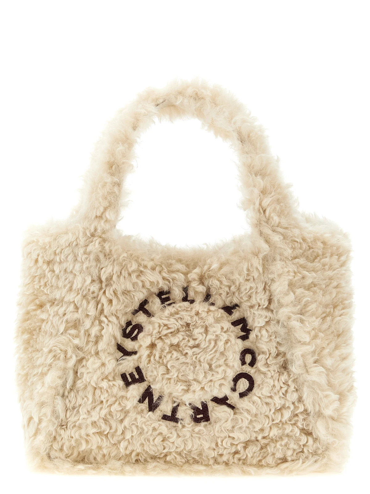 Stella Logo faux-shearling tote bag