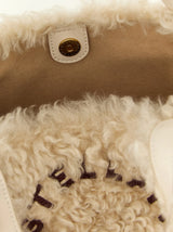 Stella Logo faux-shearling tote bag