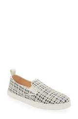 GAIA SEQUIN SLIP ON SNEAKER - NERO/WHITE