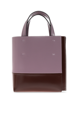Leather North/South Shopper Bag