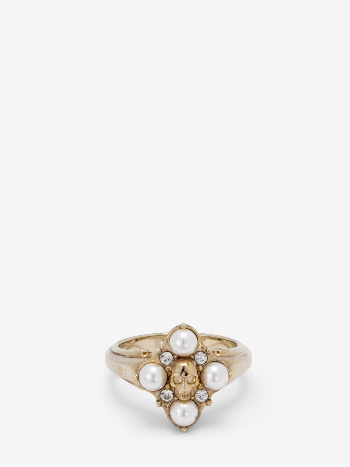Women's Skull & Crystal Ring