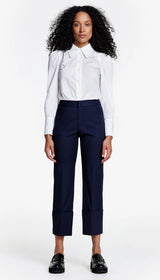 Cuffed Flood Pant - Deep Navy