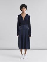 High Waisted Nappa Skir
