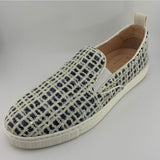 GAIA SEQUIN SLIP ON SNEAKER - NERO/WHITE