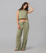 REMY- Mid Rise Cotton Twill Trouser