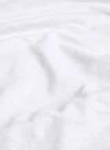 Stretch Linen S/S Crewneck - Blanc