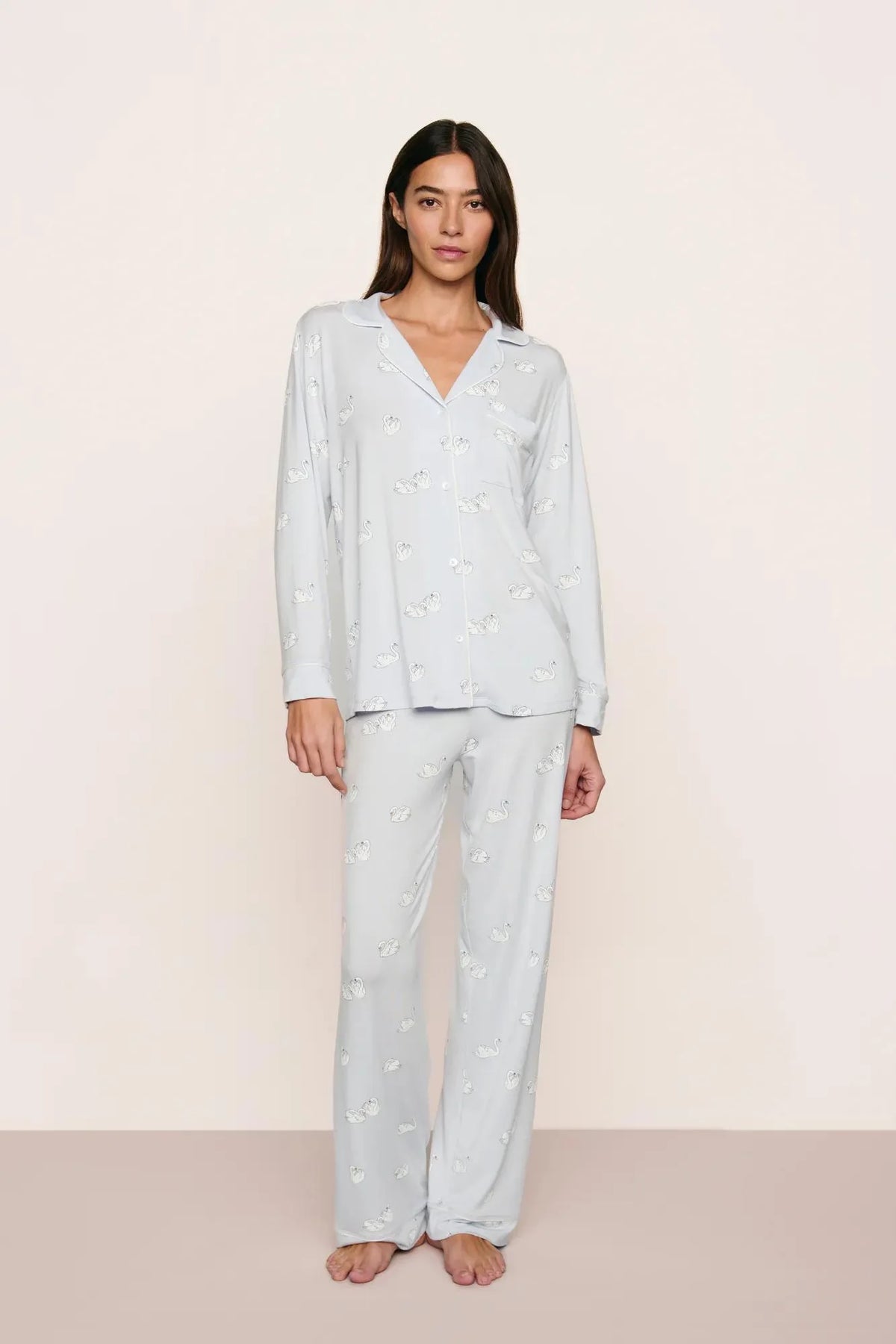Gisele Printed TENCEL Modal Long PJ Set