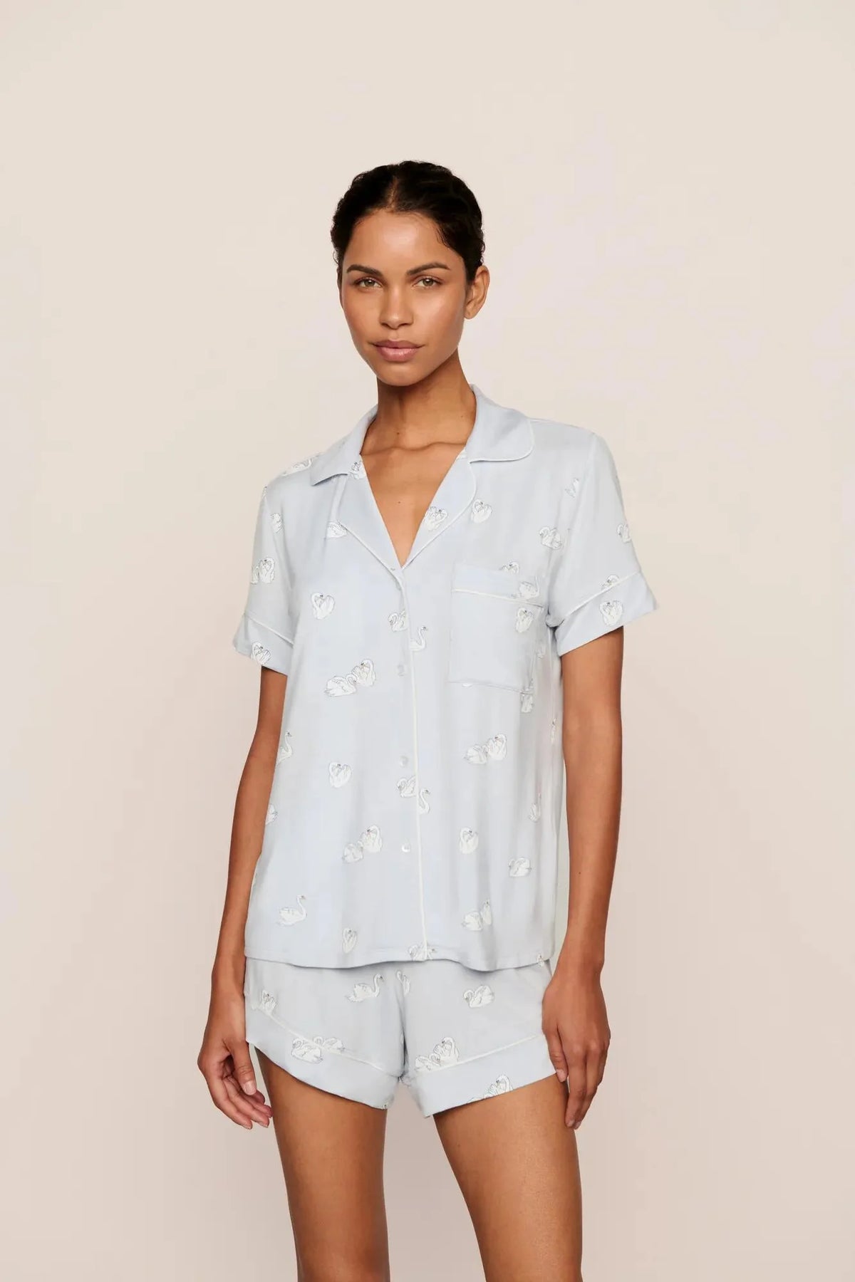 Gisele Printed TENCEL Modal Relaxed Short PJ Set