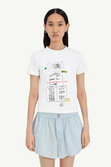 Stamp print T-shirt