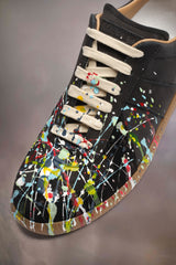 PAINT REPLICA SNEAKERS - BLACK