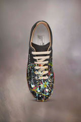PAINT REPLICA SNEAKERS - BLACK