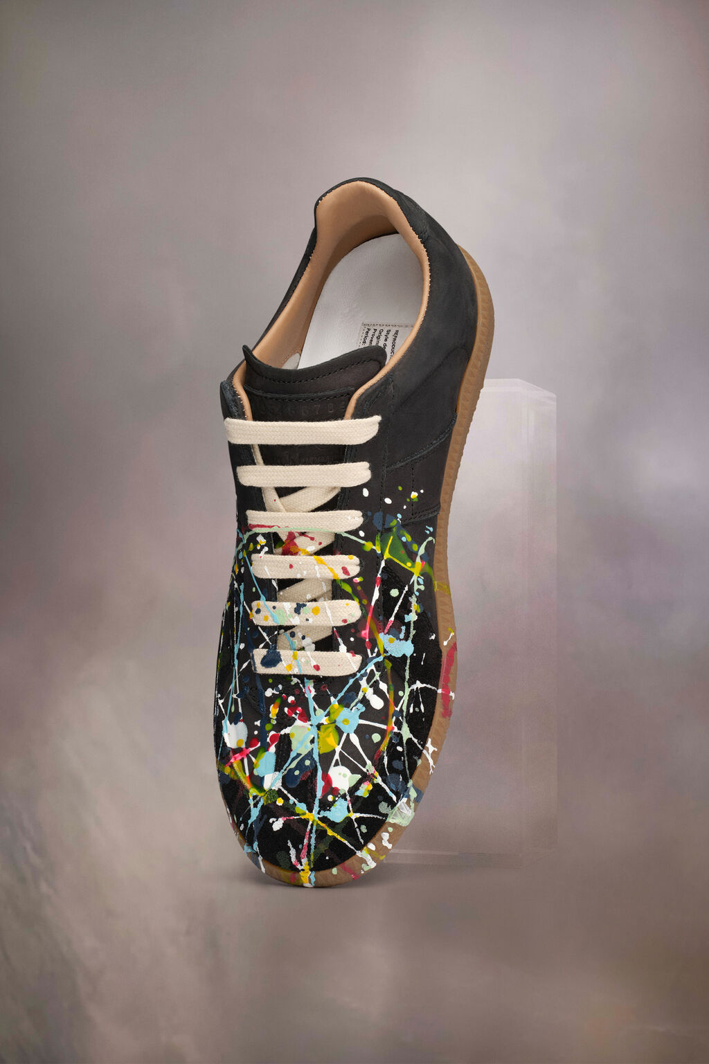 PAINT REPLICA SNEAKERS - BLACK
