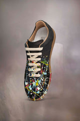 PAINT REPLICA SNEAKERS - BLACK