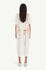 Pearl Jersey Dress - White