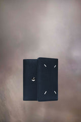 ENVELOPE LEATHER WALLET - BLUE IRIS