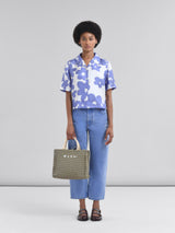 Raffia Effect Small Tote