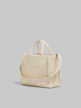 Raffia Effect Small Tote