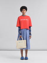 Raffia Effect Small Tote