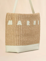 Small Natural Woven Fabric Museo Hobo Bag
