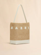 Small Natural Woven Fabric Museo Hobo Bag