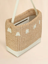 Small Natural Woven Fabric Museo Hobo Bag