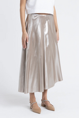 Asym SIiver Midi Skirt