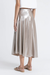Asym SIiver Midi Skirt
