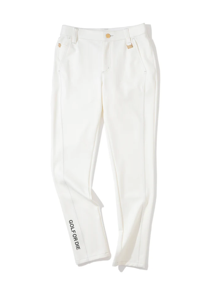 Escape Draping Skinny Pants - White