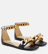 FALABELLA SOFT ECO ALTER MAT SANDALS - BLACK
