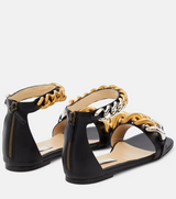 FALABELLA SOFT ECO ALTER MAT SANDALS - BLACK
