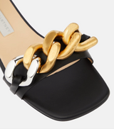 FALABELLA SOFT ECO ALTER MAT SANDALS - BLACK