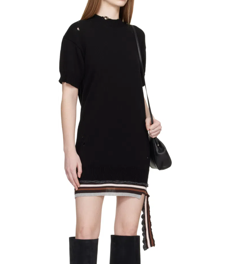 Ribbed Knit Mini Dress