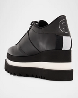 Sneak-Elyse Two-Tone Platform Sneakers