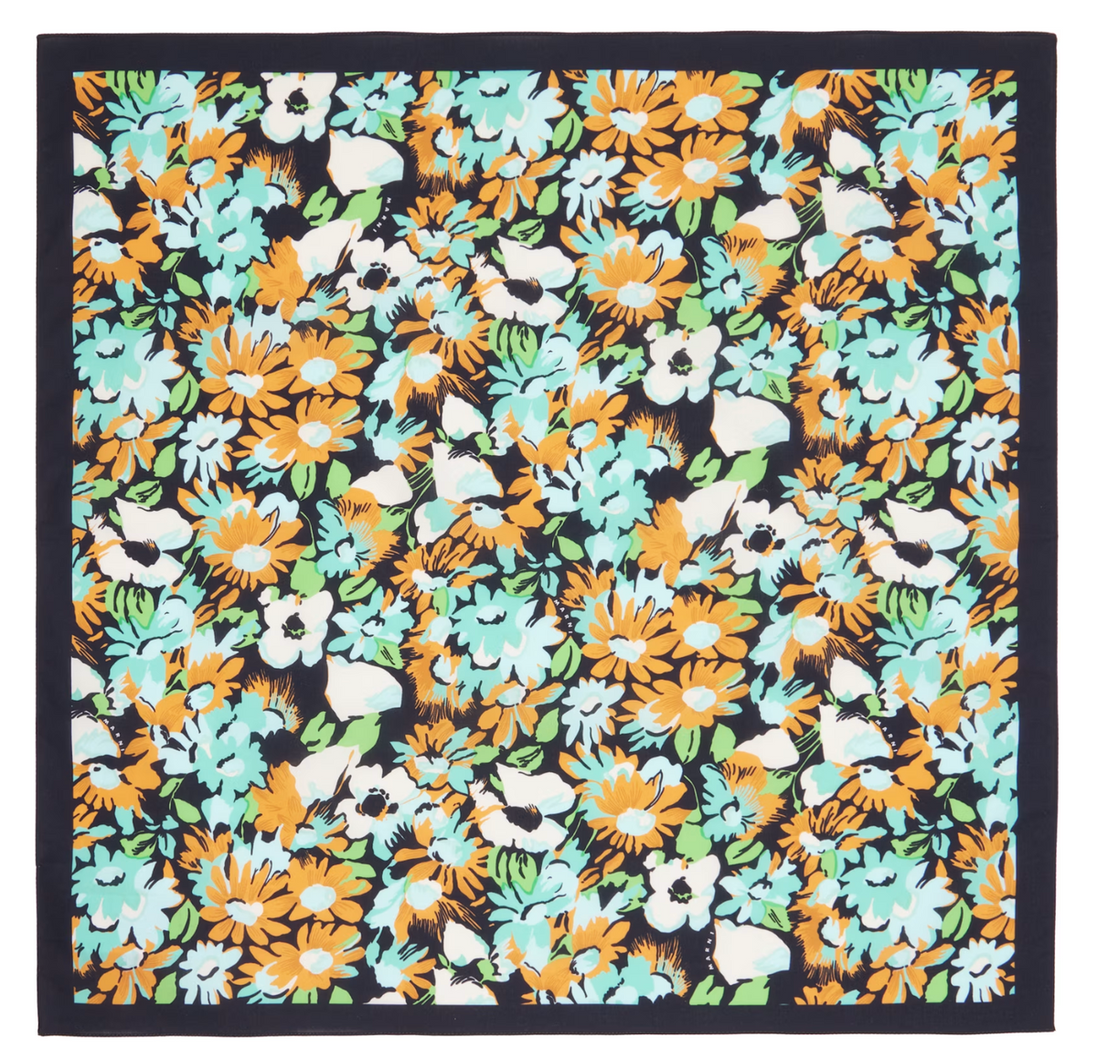 Multicolor Floral Poplin Scarf