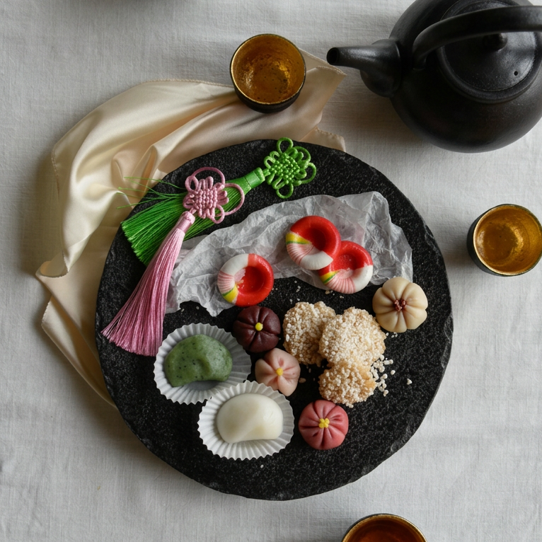 Vintage Stone Round Millstone Plate 30" | 원형 평접시 30``