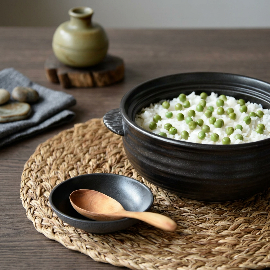 Double-Lid Korean Ceramic Rice Pot Large/4 PPL - 돌돔 4인용