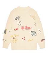 The Embroidered Oversize Crew Pullover