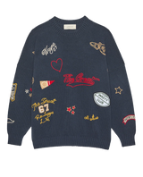 The Embroidered Oversize Crew Pullover