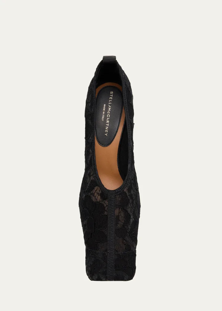 Pump 95 Lace On Mesh