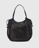 Logo Hobo Tote Mesh W/Embroidered Logo