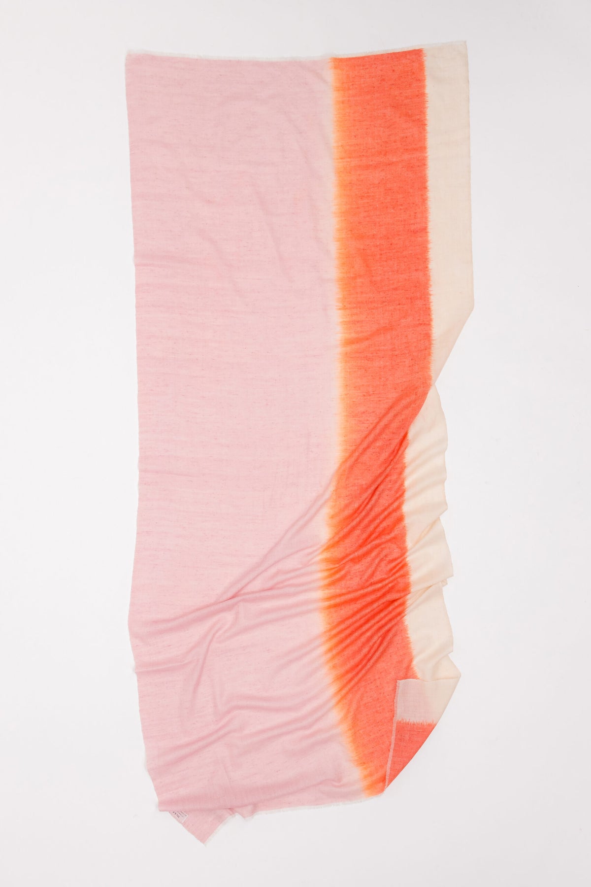 IKAT OMBRE - IVORY/PINK/ORANGE