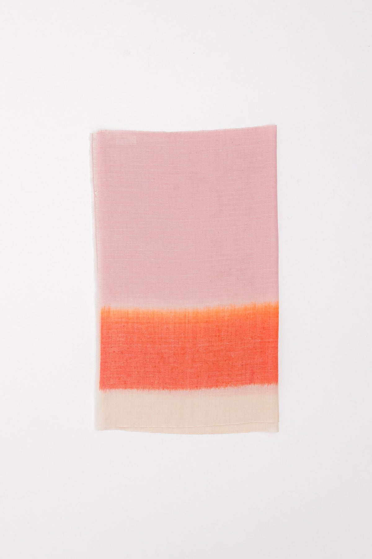IKAT OMBRE - IVORY/PINK/ORANGE