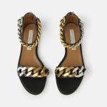 FALABELLA SOFT ECO ALTER MAT SANDALS - BLACK