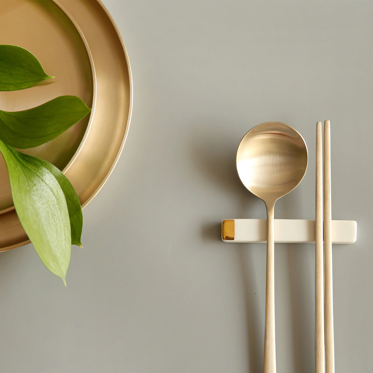 Moon Spoon & Chopstick - 1 Set 달수저