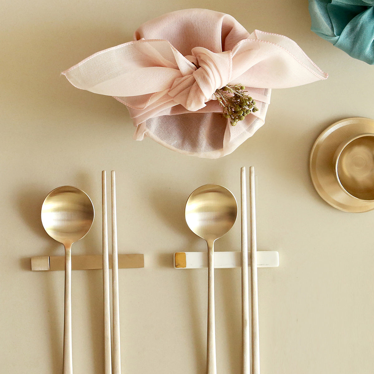 Moon Spoon & Chopstick - 1 Set 달수저