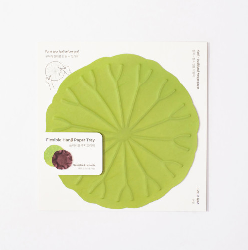 [KHJ Studio] Hanji Lotus Leaf Tray (S)