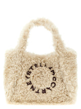 Stella Logo faux-shearling tote bag